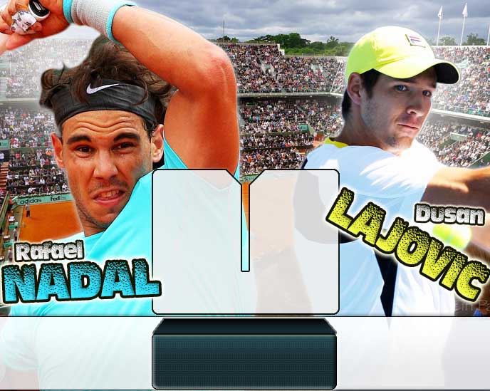 Nadal vs Lajovic en Roland Garros 2014